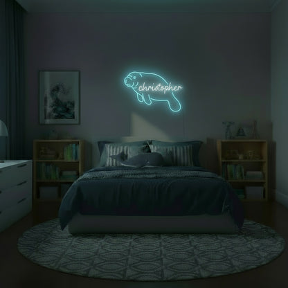 Custom Name Manatee LED Neon Sign