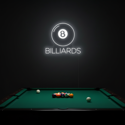 8 Ball Billiards LED Neon Sign