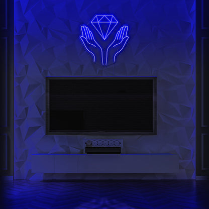 Diamond Hands  Neon LED Sign