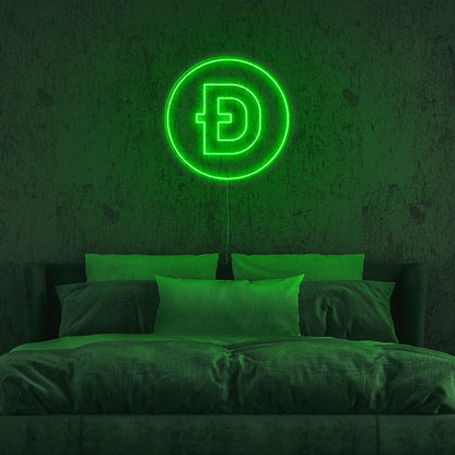 Dogecoin Neon LED Sign