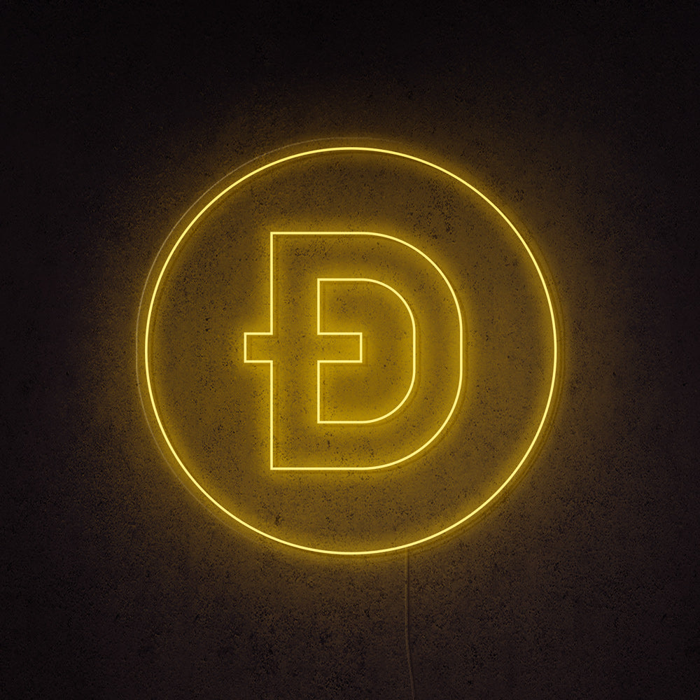 Dogecoin Neon LED Sign
