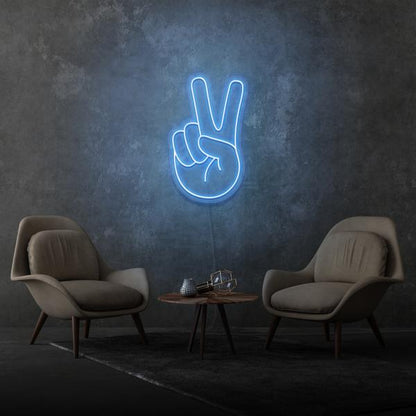 Peace Hand LED Neon Sign