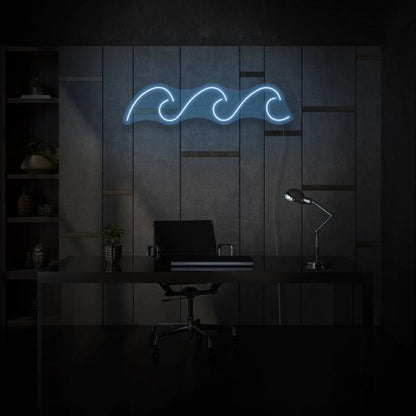 Three Waves LED Neon Sign, Beach Theme Neon Sign