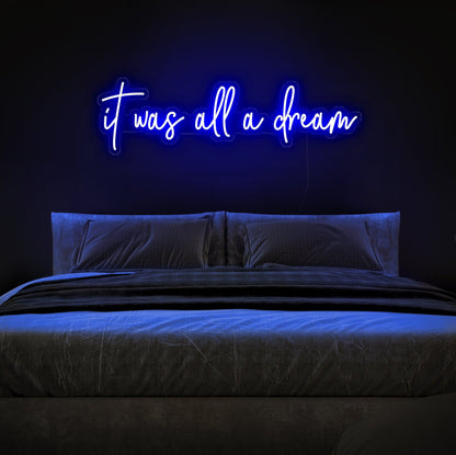 LED-Schild „Es war alles ein Traum“
