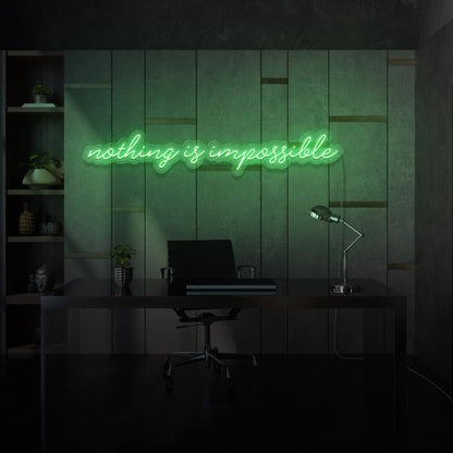 Nothing is Impossible LED Neon Sign