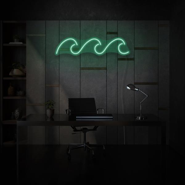 Three Waves LED Neon Sign, Beach Theme Neon Sign