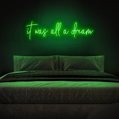 LED-Schild „Es war alles ein Traum“