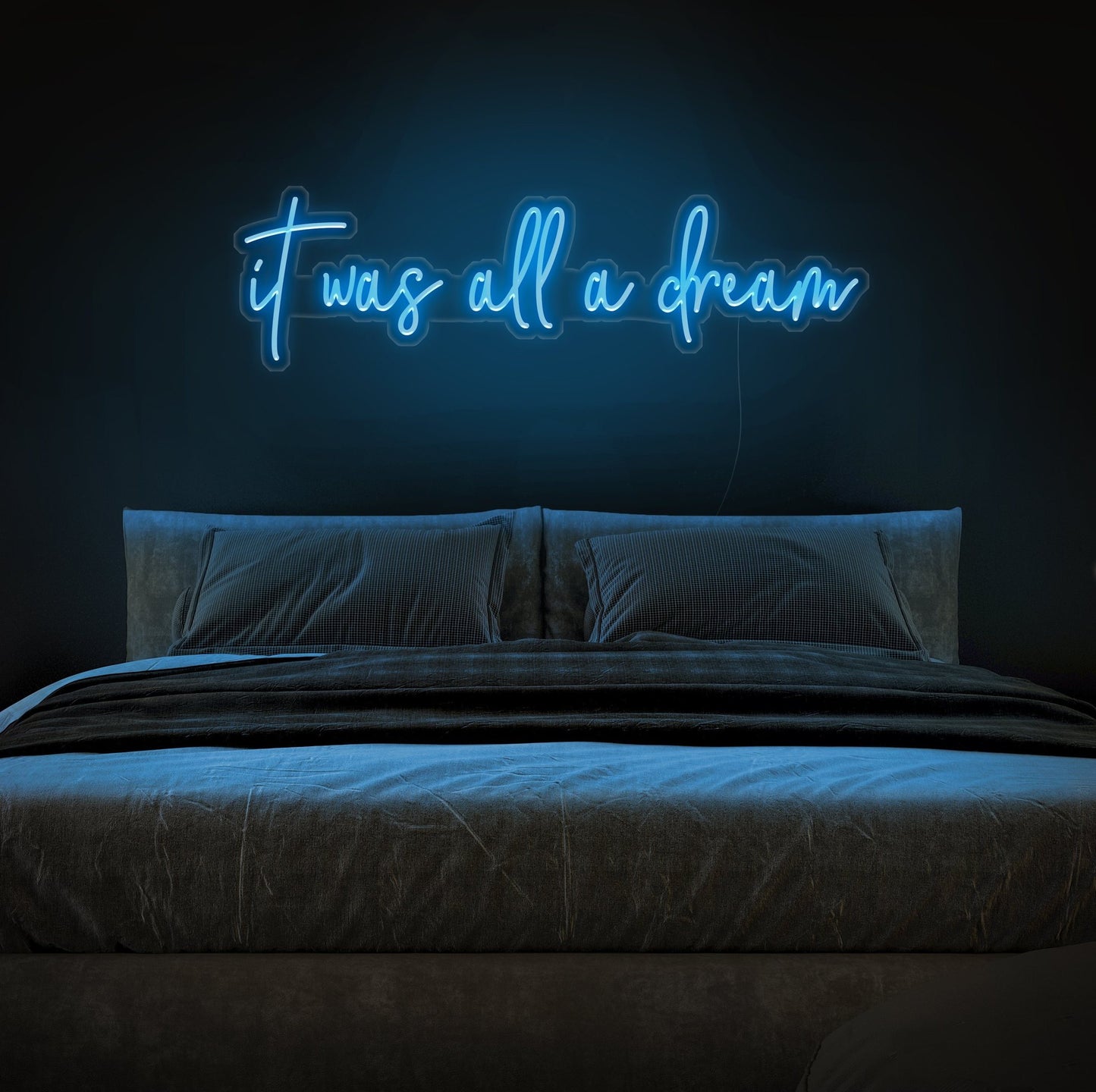 LED-Schild „Es war alles ein Traum“