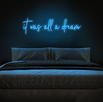 LED-Schild „Es war alles ein Traum“