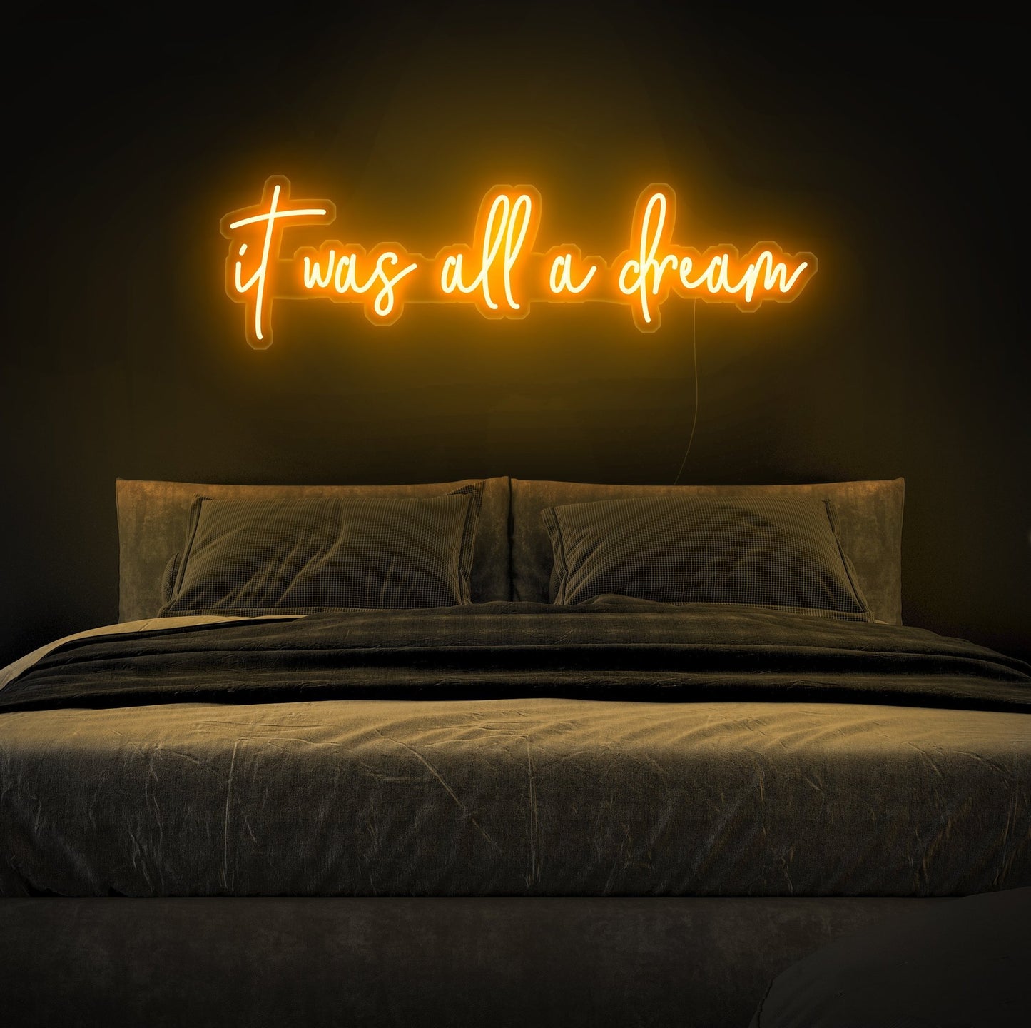 LED-Schild „Es war alles ein Traum“