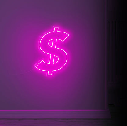 Dollar Sign LED Neon Sign