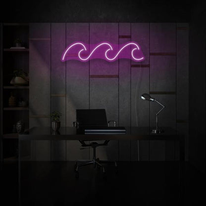 Three Waves LED Neon Sign, Beach Theme Neon Sign