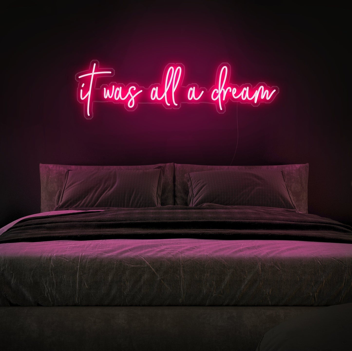 LED-Schild „Es war alles ein Traum“