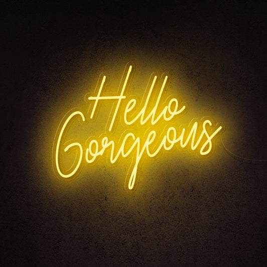 Hello Gorgeous LED Neon Sign