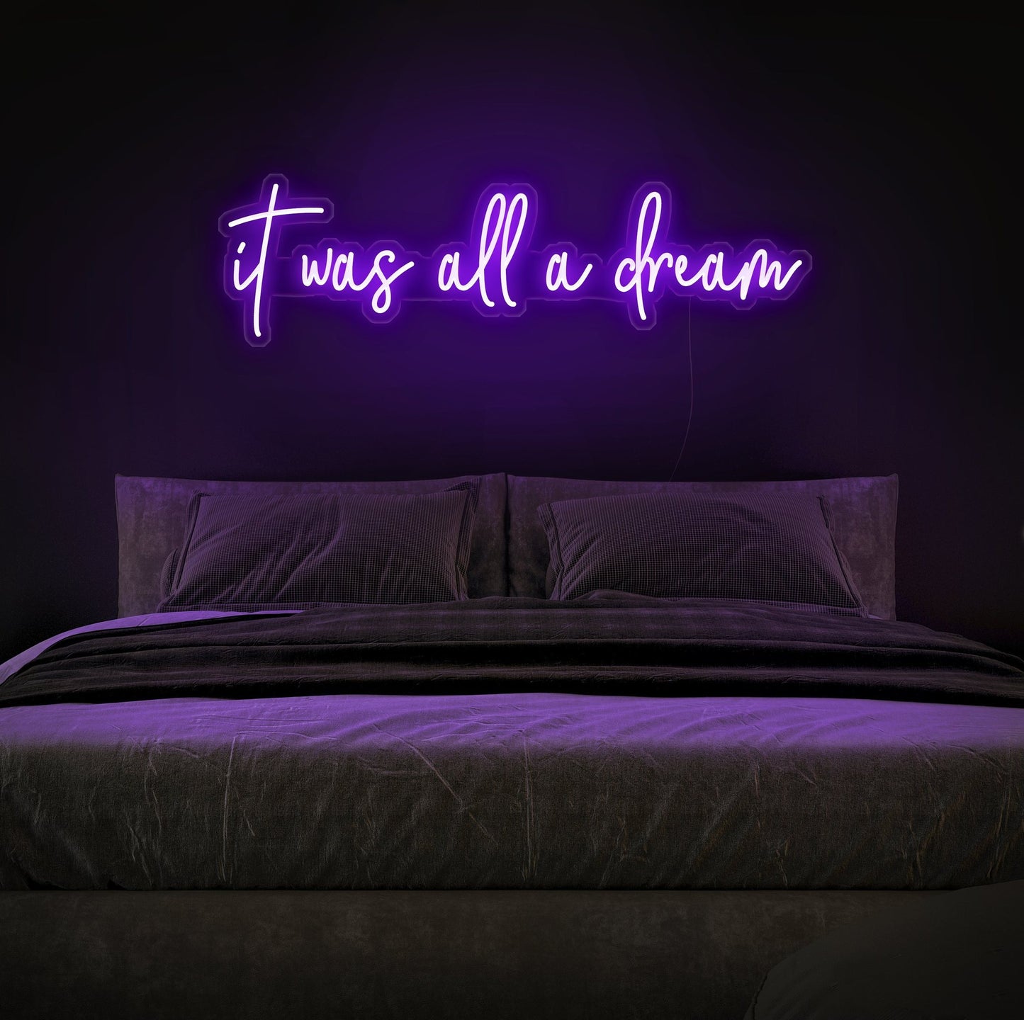 LED-Schild „Es war alles ein Traum“