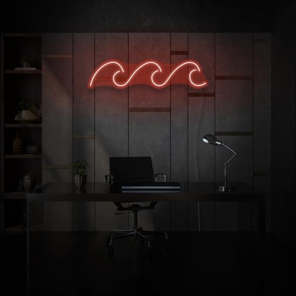 Three Waves LED Neon Sign, Beach Theme Neon Sign