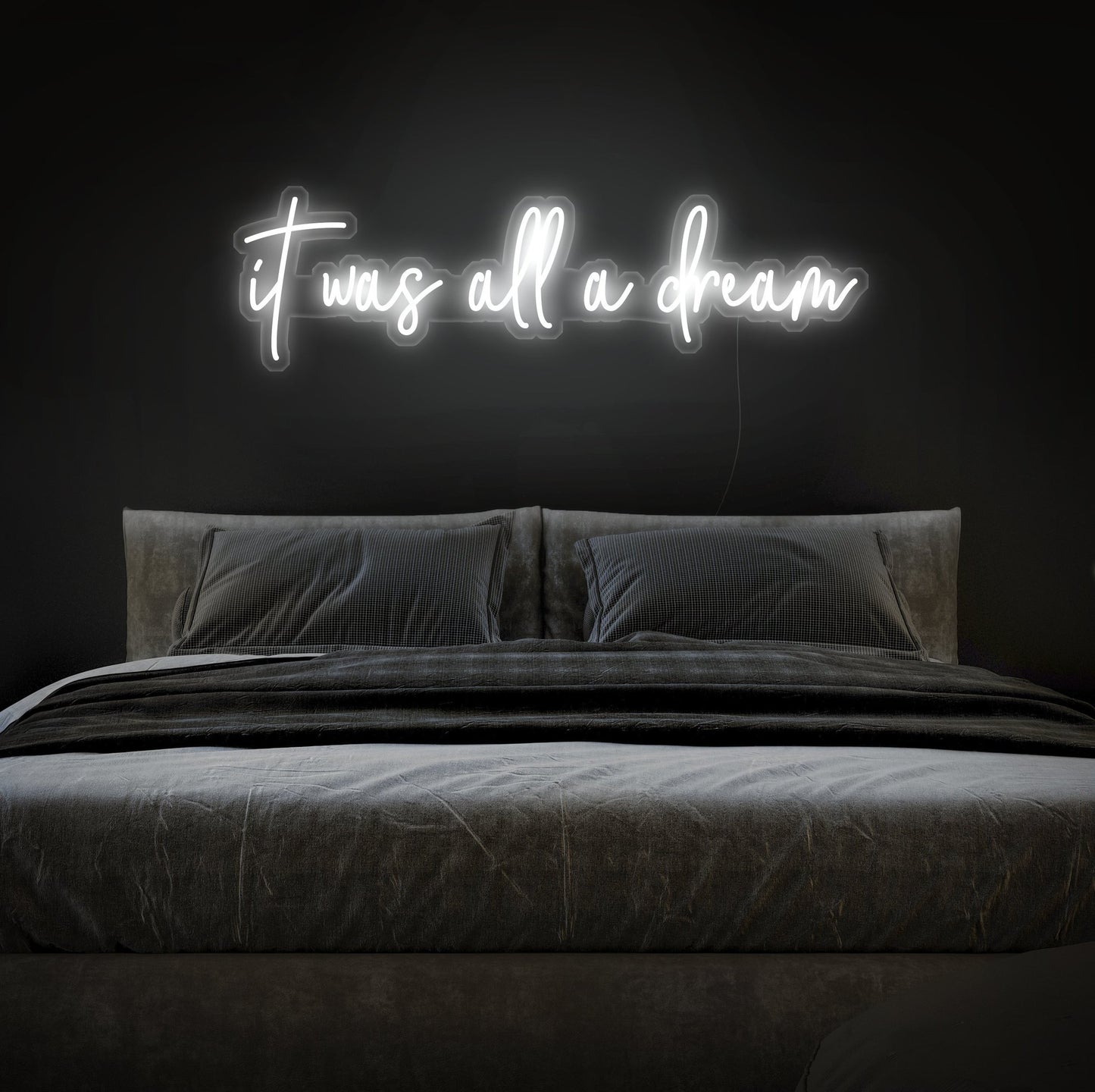 LED-Schild „Es war alles ein Traum“