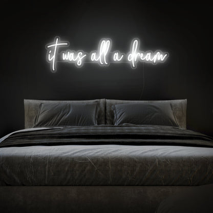 LED-Schild „Es war alles ein Traum“