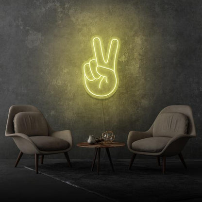 Peace Hand LED Neon Sign