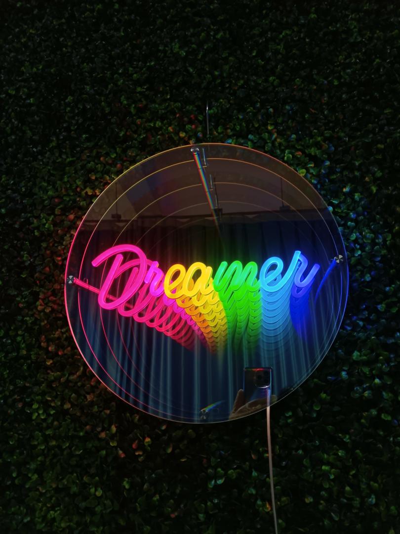 Neon LED Infinity Mirror